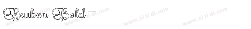 Reuben Bold字体转换